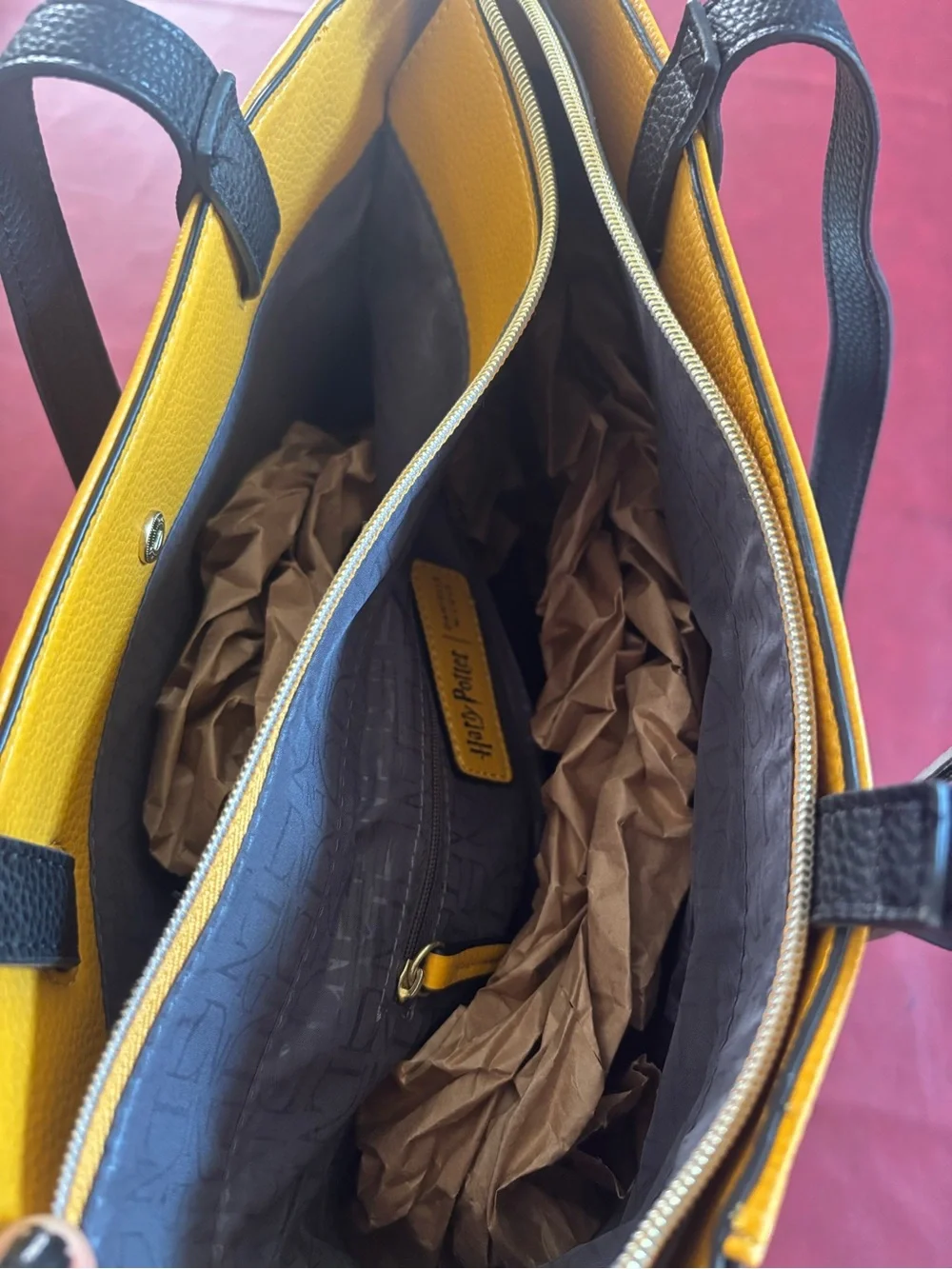 Colorblock Tote Bag in Mustard, Mint & Gray - Women Bags